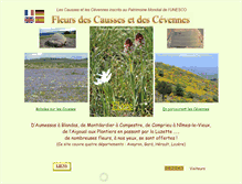 Tablet Screenshot of fleurscaussescevennes.fr